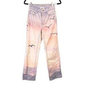 BDG Pastel Gradient Jeans with Bird Design
